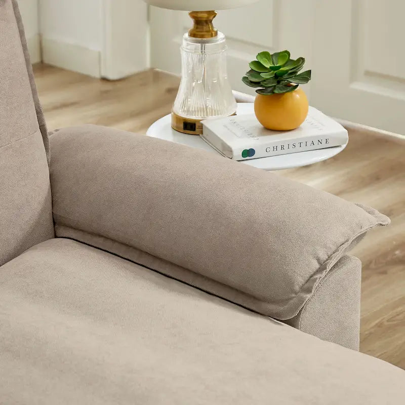 Canapé d'angle en L de 209 cm (82,28 pouces) avec assises nuage pour salon