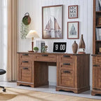 Bureau de direction style ferme, bureau en bois pour bureau à domicile, bureau d'ordinateur