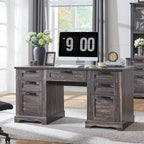 Bureau de direction style ferme, bureau en bois pour bureau à domicile, bureau d'ordinateur