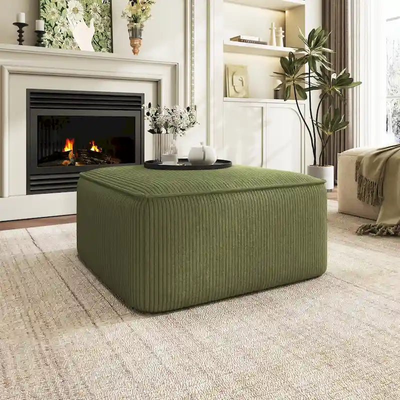 Christopher Knight Home - Pouf carré Yzabella en similicuir