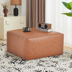 Christopher Knight Home - Pouf carré Yzabella en similicuir