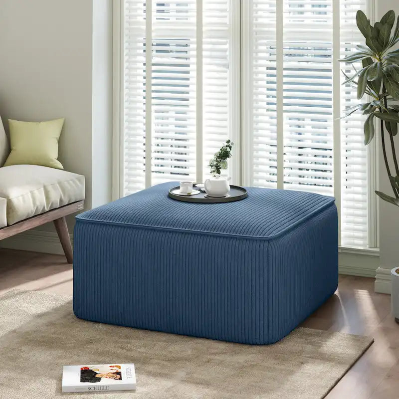 Christopher Knight Home - Pouf carré Yzabella en similicuir