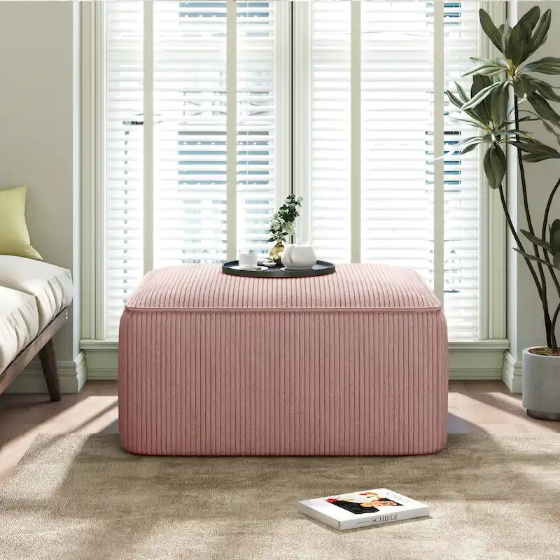 Christopher Knight Home - Pouf carré Yzabella en similicuir