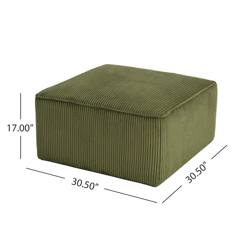 Christopher Knight Home - Pouf carré Yzabella en similicuir