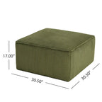 Christopher Knight Home - Pouf carré Yzabella en similicuir