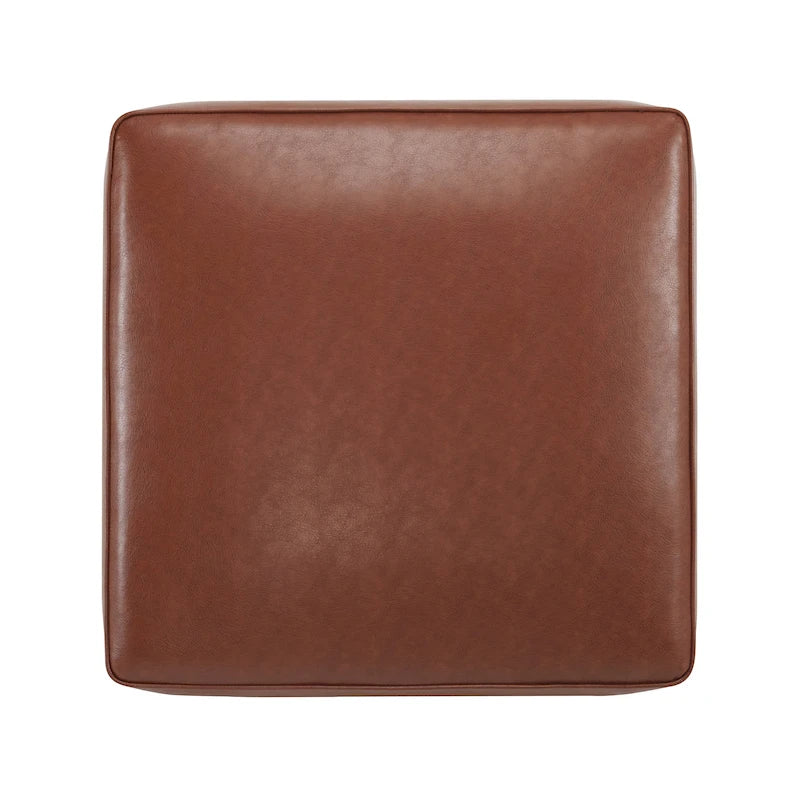 Christopher Knight Home - Pouf carré Yzabella en similicuir