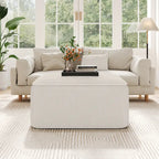 Christopher Knight Home - Pouf carré Yzabella en similicuir