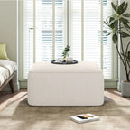 Christopher Knight Home - Pouf carré Yzabella en similicuir