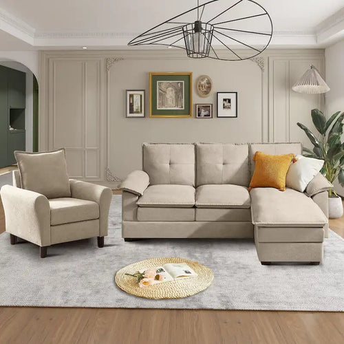 82.28 L Shaped 3 Pieces Living Room Sets